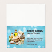 Spa-oliën en badzouten | Boke Visitekaartje (Buitenkant ongevouwen)