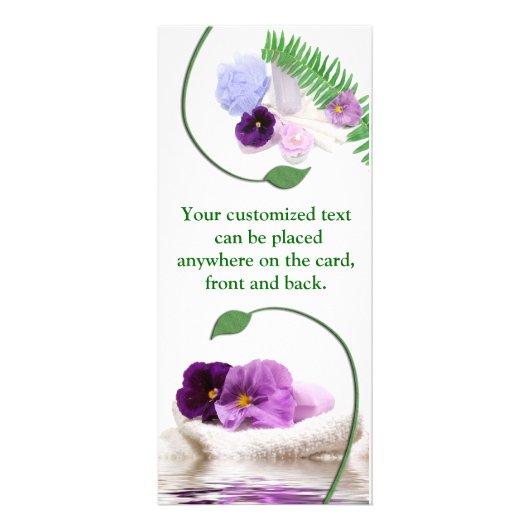 Spa Paarse rackkaart Reclamekaart (Voorkant)