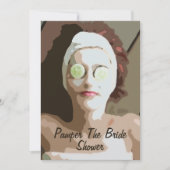 Spa-pamper De uitnodiging van de Bride Shower (Voorkant)