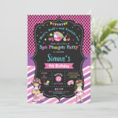 Spa Pamper Party Verjaardag Uitnodigingen Meisjes (Staand voorkant)