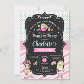 Spa Pamper Party Verjaardag Uitnodigingen Meisjes (Voorkant)