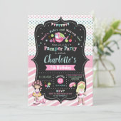 Spa Pamper Party Verjaardag Uitnodigingen Meisjes (Staand voorkant)