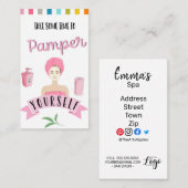 spa pamper utopie salon health club visitekaartje (Voorkant / Achterkant)