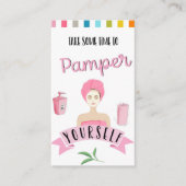 spa pamper utopie salon health club visitekaartje (Voorkant)