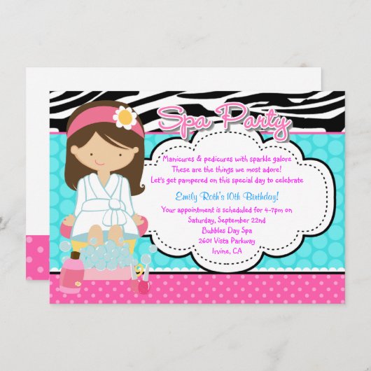 Spa-partij Kaart (Voorkant / Achterkant)