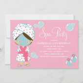 Spa-partij | Roze partij nodigt uit Kaart (Voorkant)