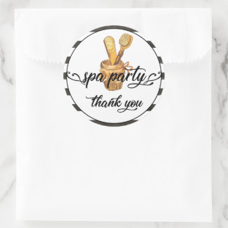 Spa Party Adult Birthday Dank u Ronde Sticker