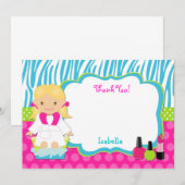 Spa Party Bedankt voor je notitieboekje (Voorkant / Achterkant)