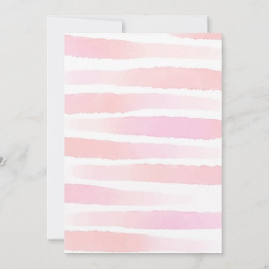 Spa Party Birthday Invitation Kaart (Achterkant)