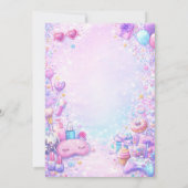 Spa Party Birthday Invitation | Pastel Spa Pamper  Kaart (Achterkant)