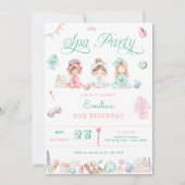 Spa Party Birthday Kaart (Voorkant)