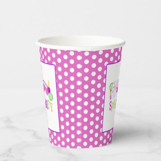 Spa Party Birthday Paper Cup - WH Papieren Bekers (Rechts)