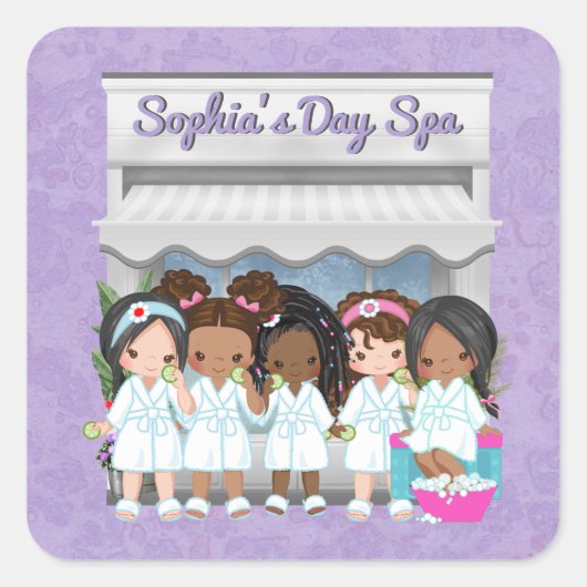 Spa Party Envelope Seal Sticker Bag Seal (Voorkant)