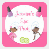 Spa Party Favor Sticker (Voorkant)