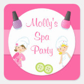 Spa Party Favor Sticker (Voorkant)