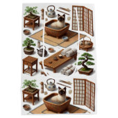 Spa party for Siamese Cat Lovers  Medium Cadeauzakje (Achterkant)