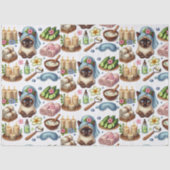 Spa party for Siamese Cat Lovers  Tissuepapier (Voorkant)