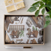 Spa party for Siamese Cat Lovers  Tissuepapier (Geschenk)