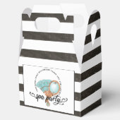 Spa Party  gepersonaliseerd Bedankdoosjes (Geopend)