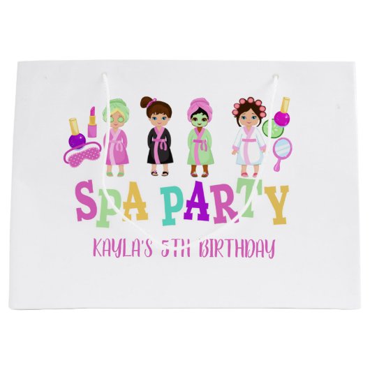 Spa Party Gift Bag - Meisjes Groot Cadeauzakje (Voorkant)