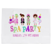 Spa Party Gift Bag - Meisjes Groot Cadeauzakje (Achterkant)