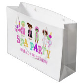 Spa Party Gift Bag - Meisjes Groot Cadeauzakje (Achterkant Gekanteld)