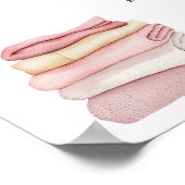 Spa Party Girl Beauty Glam Poster Welkomstbord (Hoek)