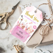 Spa Party Girl Glam Make-up Verjaardag Gift Labels Cadeaulabel