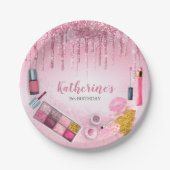 Spa Party Glam Girl Birthday Party Salon Bord (Voorkant)