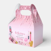 Spa Party Glam Girl Birthday Party Salon Favor Box Bedankdoosjes (Voorkant Zijde)