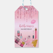 Spa Party Glam Girl Birthday Party Salon Gift Labe Cadeaulabel (Voorkant)