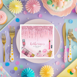 Spa Party Glam Girl Birthday Party Salon Napkin Servet