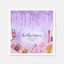 Spa Party Glam Girl Birthday Party Salon Paars