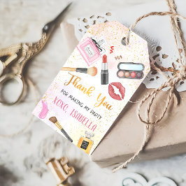 Spa Party Glam Make-up Verjaardagscadeau Labels Cadeaulabel