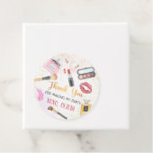 Spa Party Glamour Make-up Verjaardag Sticker Bedankjes Labels (In situ)