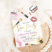 Spa Party Glitz Glam Girl Make-up Verjaardag Kaart