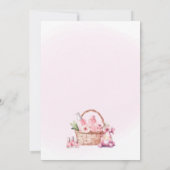 Spa Party Invitation - Cherry Blossom Pamper Party Kaart (Achterkant)