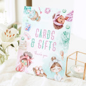 Spa party Kaarten en cadeaus Pastel Verjaardag Reclamebord Met Voetstuk