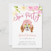 Spa Party Kids Birthday Uitnodiging (Voorkant)