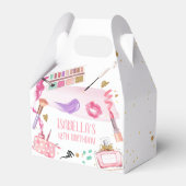 Spa Party Meisje Glamour Make-up Verjaardagsfeest Bedankdoosjes (Voorkant Zijde)