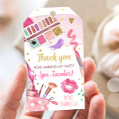 Spa Party Meisje Glamour Make-up Verjaardagsfeest Cadeaulabel