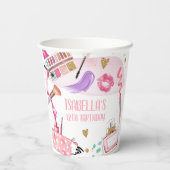 Spa Party Meisje Glamour Make-up Verjaardagsfeest Papieren Bekers (Achterkant)