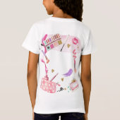 Spa Party Meisje Glamour Make-up Verjaardagsfeest T-shirt (Achterkant)