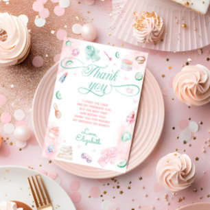 Spa Party Meisje Verjaardag Bedankt Card Kaart