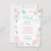 Spa Party Meisje Verjaardag Bedankt Card Kaart (Voorkant)