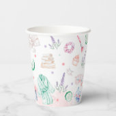 Spa Party Meisje Verjaardag Papieren Bekers (Achterkant)