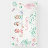 Spa Party Meisje Verjaardag Spandoek (Verticaal)