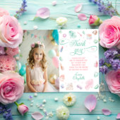 Spa Party Meisje Verjaardagsfoto Dank u kaart