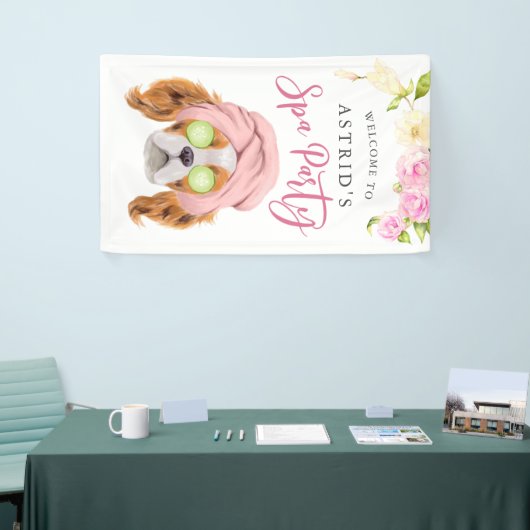 Spa Party Meisjes Verjaardagsfeestje Welkom Spandoek (Beurs)