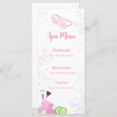 Spa Party Menu (Voorkant / Achterkant)